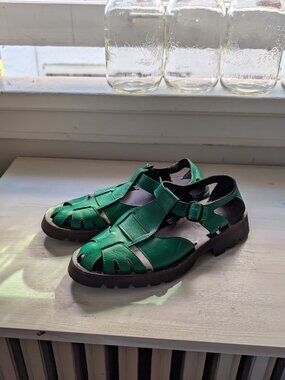 Hereu Pesca Sport fisherman sandals | 36 | "Grass"